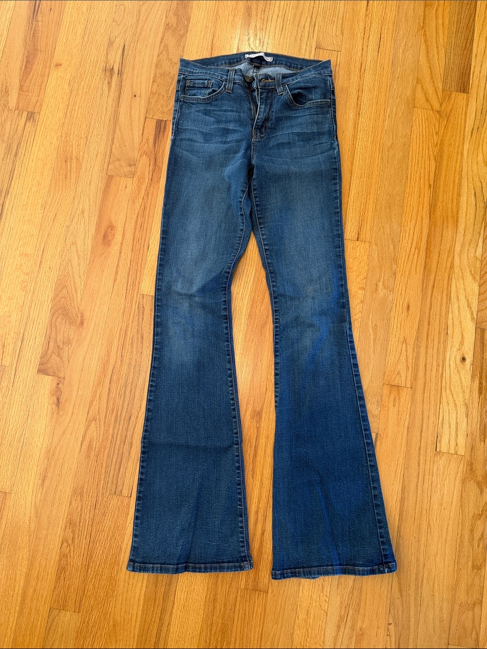 Flying Monkey Dark Blue High-Rise Flare Jeans